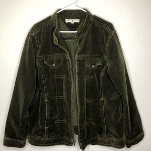 Vintage Tommy Hilfiger Corduroy Olive Zip Jacket